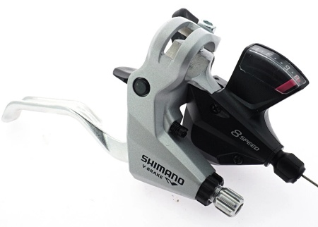 Maneta schimbator/frana Shimano Acera ST-M310, dreapta 8V ARGINTIU