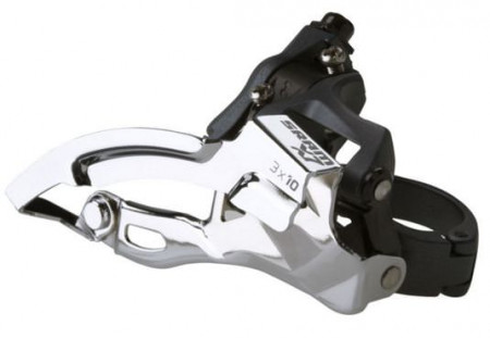 Schimbator Fata Sram X7 3x10 sus 31.8/34.9 tragere dubla gri argintiu