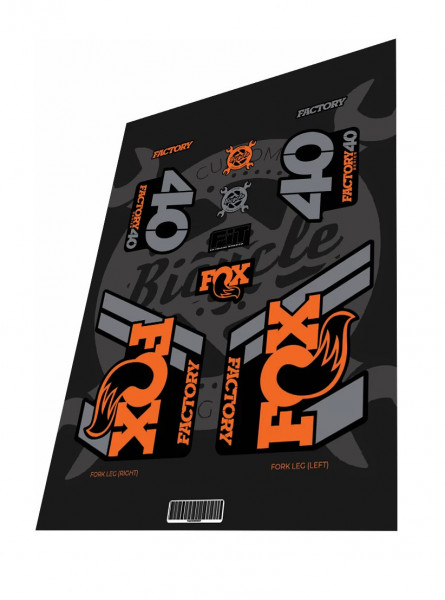 Stickere adezive furca FOX Factory 40 2018 OEM Kashima
