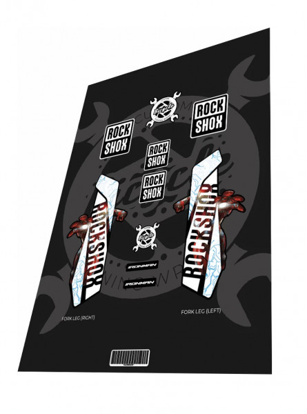 Stickere adezive furca ROCKSHOX Pike IronMan 2016