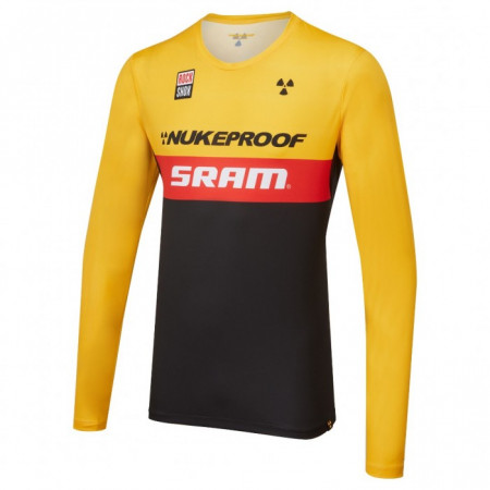 Tricou Bicicleta Nukeproof Blackline Team Replica Black Red Yellow