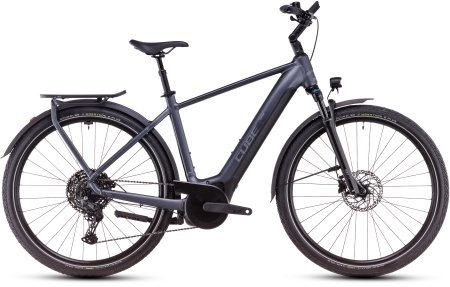 Bicicleta Electrica Hardtail CUBE Touring Hybrid Pro 625 metallicgrey´n´chrome