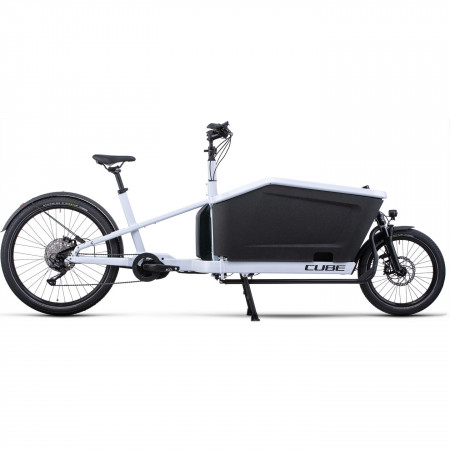 Bicicleta Electrica MTB Hardtail CUBE Cargo Sport Dual Hybrid 1000 Flashwhite Black