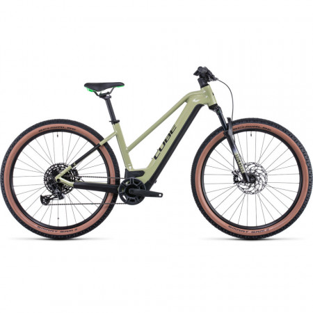 Bicicleta Electrica MTB Hardtail CUBE Reaction Hybrid EXC 625/750 29 Trapeze Green FlashGreen