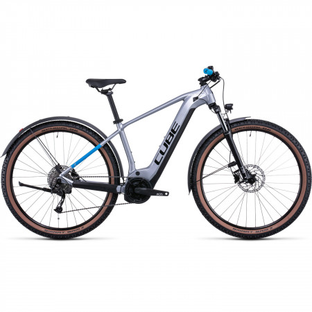 Bicicleta Electrica MTB Hardtail CUBE Reaction Hybrid Performance 500 Allroad PolarSilver Blue