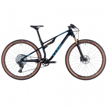 Bicicleta Full Suspension CUBE AMS ZERO99 C:68X SLT 29 Lichidblue´n´Blue