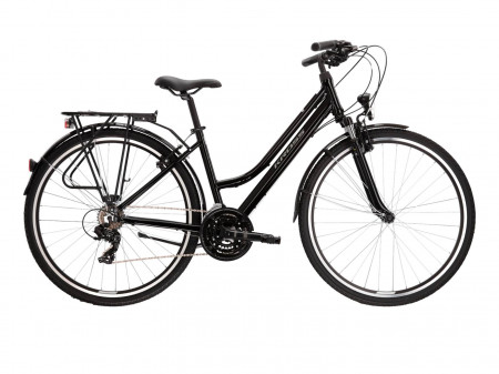 Bicicleta KROSS TRANS 1.0 28" Black-Grey-Black Glossy 24