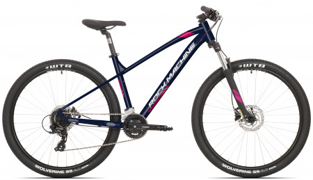 Bicicleta Rock Machine Catherine 70-27 27.5 Albastru/Roz/Argintiu