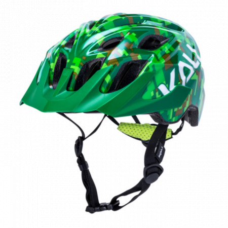 Casca Bicicleta Kali Chakra Youth Pixel Gloss Green