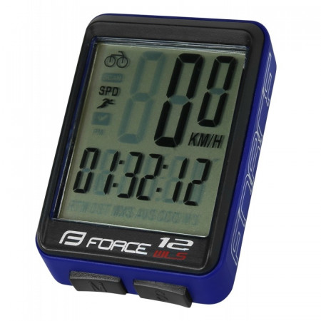 Ciclocomputer Force 12F fara fir albastru