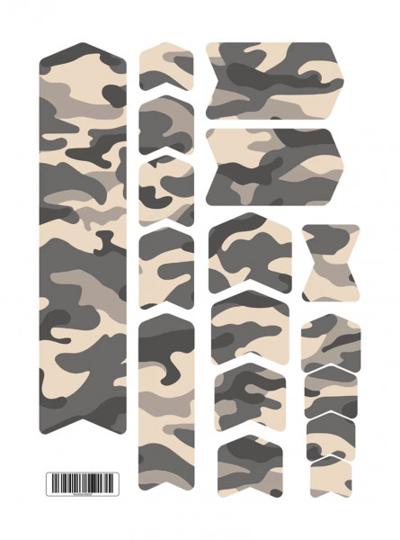 Kit stickere adezive protectie cadru Camo Design Basic Kit V1