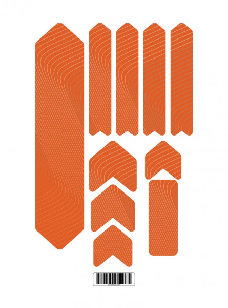 Kit stickere adezive protectie cadru Flow Lines Basic Kit V2 Orange