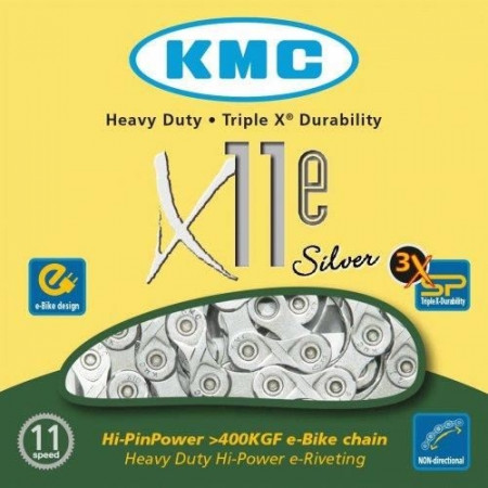Lant KMC X11e 114L argintiu 11 vit