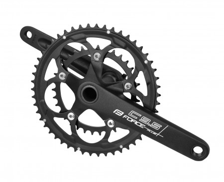 Pedalier Force Road C9.5 AL 50/34T 175mm negru mat