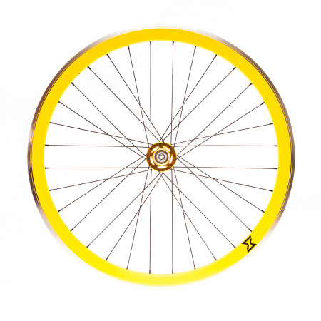 Roata Fata Single Speed/Fixie SXT 700-32H 40 mm Galben