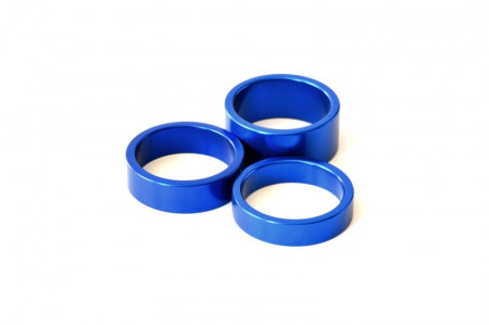 Set Distantiere EXTEND (1 1/8x8/10/15mm) Aluminiu Albastru Anodizat