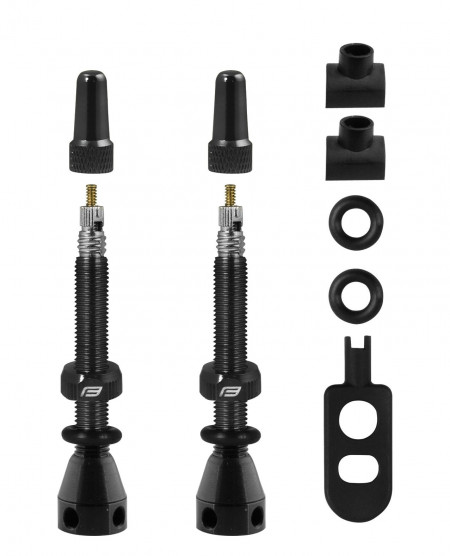 Set Valve Tubeless Force Gap 2xFv 44mm Negre