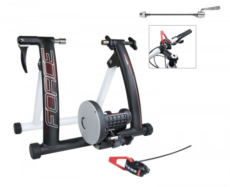 Trainer Force Magnetic 650W aluminiu negru mat