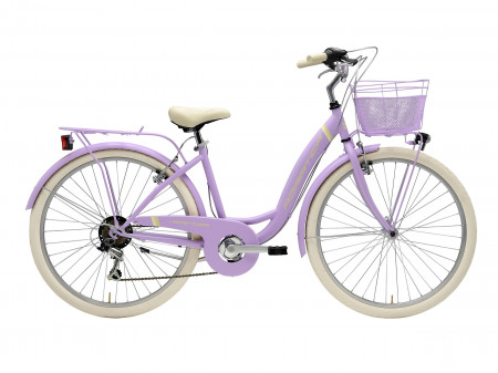 Bicicleta Adriatica Panda 26 Lady 6V Lila 42 cm