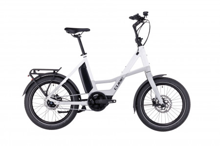 Bicicleta Electrica CUBE COMPACT HYBRID 500 Grey White