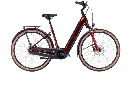 Bicicleta Electrica CUBE SUPREME HYBRID PRO 625 EASY ENTRY Red Black