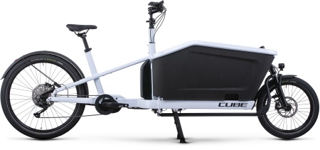 Bicicleta Electrica Hardtail CUBE Cargo Sport Dual Hybrid 1000 flashwhite´n´black