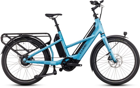 Bicicleta Electrica Hardtail CUBE Longtail Hybrid 1350 blue´n´reflex