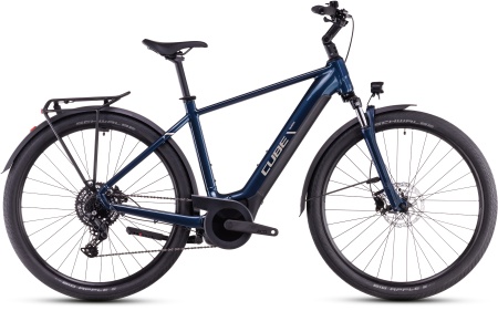 Bicicleta Electrica Hardtail CUBE Touring Hybrid ONE 625 deepsea´n´chrome