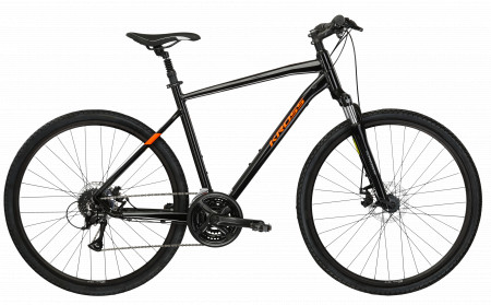 Bicicleta KROSS EVADO 3.0 28" Negru-Orange-Black Glossy 24