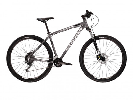 Bicicleta KROSS HEXAGON 7.0 29" Graphite-White-Graphite Glossy 24