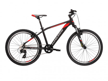 Bicicleta KROSS LEVEL JR 2.0 24" Negru-Red-Black Mat 23