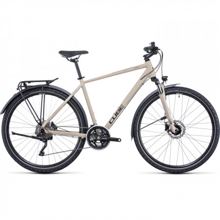 Bicicleta MTB Hardtail Trekking-Oras CUBE Nature Pro Allroad Desert Black