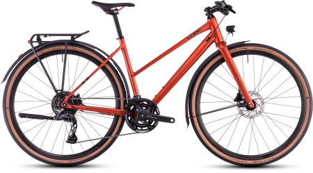 Bicicleta Trekking-Oras CUBE Nulane Pro FE fireorange´n´black