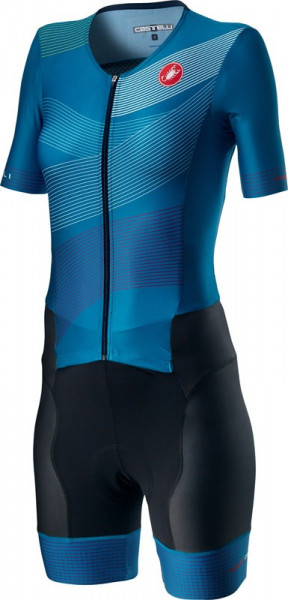 Costum Triatlon cu Maneca Scurta Castelli Free Sanremo 2 W Suit Bluemarine/Multicolor