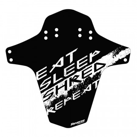 Aparatoare noroi REVERSE Eat Sleep Shred Repeat Negru-Alb