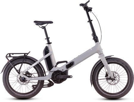 Bicicleta Electrica Hardtail CUBE Fold Hybrid Comfort 500 pearlysilver´n´white
