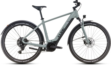 Bicicleta Electrica Hardtail CUBE Nuride Hybrid Performance 625 Allroad swampgrey´n´black
