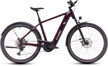Bicicleta Electrica Hardtail CUBE Nuride Hybrid SLX Allroad amarone´n´lunar