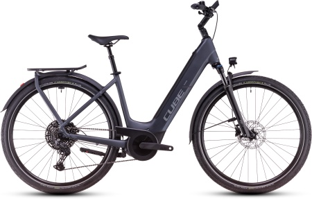 Bicicleta Electrica Hardtail CUBE Touring Hybrid Pro 625 metallicgrey´n´chrome