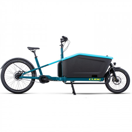 Bicicleta Electrica MTB Hardtail CUBE Cargo Dual Hybrid 1000 Blue Lime
