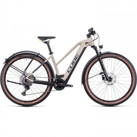 Bicicleta Electrica MTB Hardtail CUBE Reaction Hybrid Pro 625 Allroad Trapeze Desert Orange