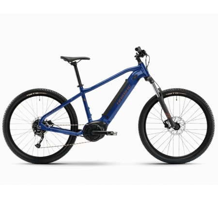 Bicicleta electrica MTB Hardtail HAIBIKE Alltrack 4 27.5 i500Wh 9-G Alivio Cool Blue Leather