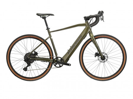 Bicicleta KROSS ESKER HYBRID 2.0 28" Khaki-Negru-Green Glossy 24