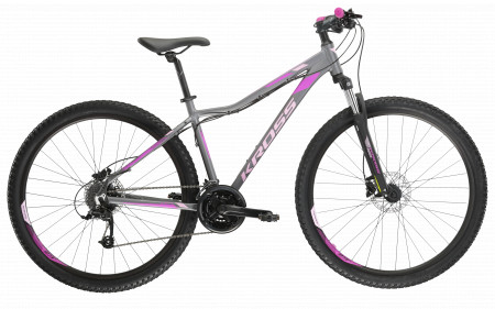 Bicicleta KROSS LEA 5.0 MS 27.5" Graphite-Pink-Graphite Mat 24