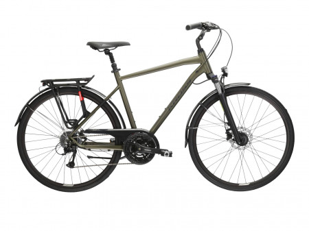 Bicicleta KROSS TRANS 5.0 PP 28" Khaki-Negru-Green Mat 23