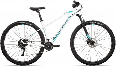 Bicicleta Rock Machine Catherine 20-29 29 Alb/Cyan Neon/Albastru Petrol