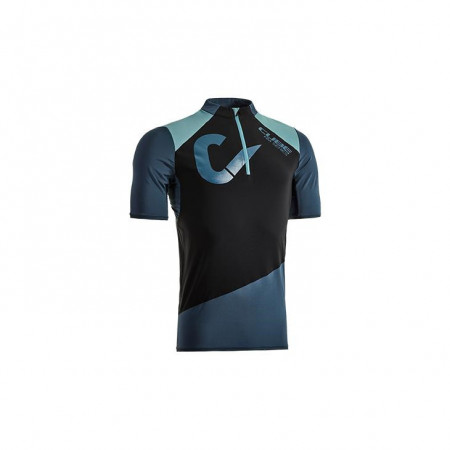 Jersey CUBE AM maneca scurta grey´n´black´n´blue M
