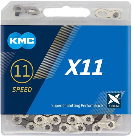 Lant KMC X11R Grey 11 viteze, 118 zale