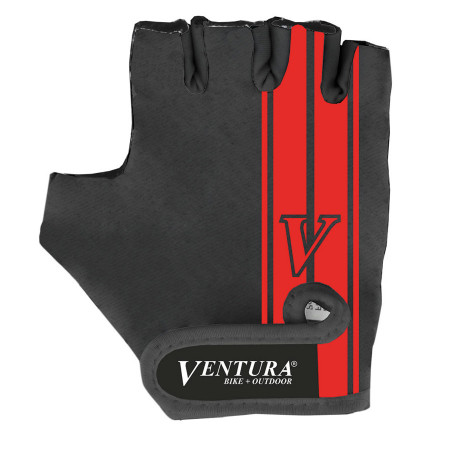 Manusi Ciclism VENTURA L/XL (Negru/Rosu)