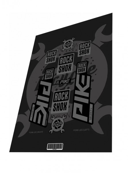 Stickere adezive furca ROCKSHOX Pike Select Plus Stealth Black 2021